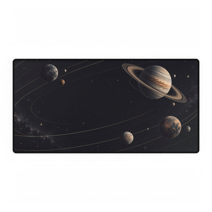 Midnight Orbit Planet Desk Mat - Large front view | BTendance