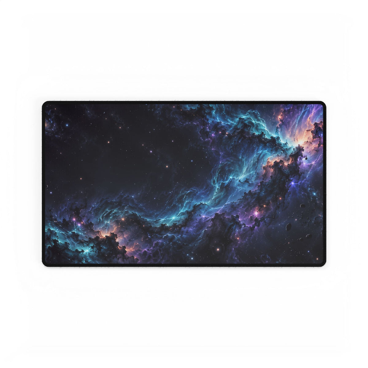 Nebula Drift Galaxy Desk Mat - Medium front view | BTendance