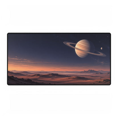 Saturn Dawn Space Desk Mat - Large front view | BTendance