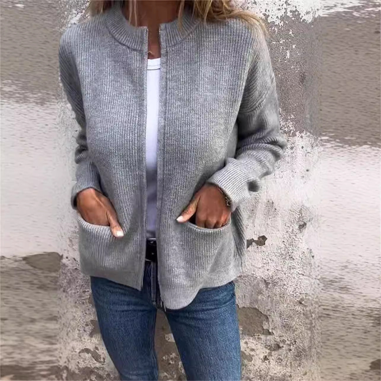 Manteau Cardigan  - Décontracté & Élégant