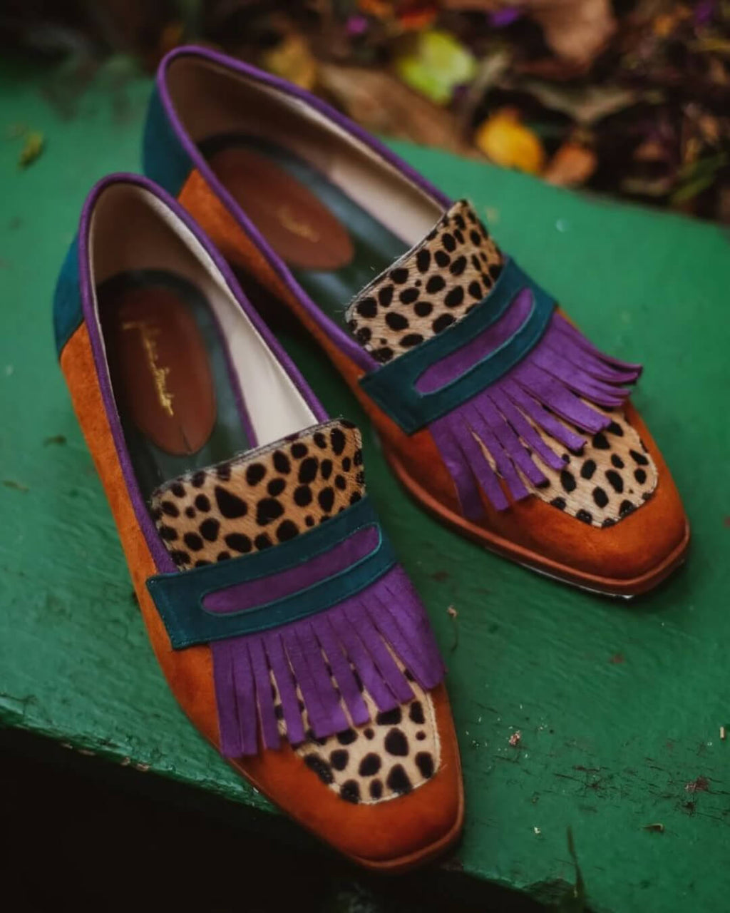 LOAFER WITH FRINGES AND ANIMAL PRINT 2