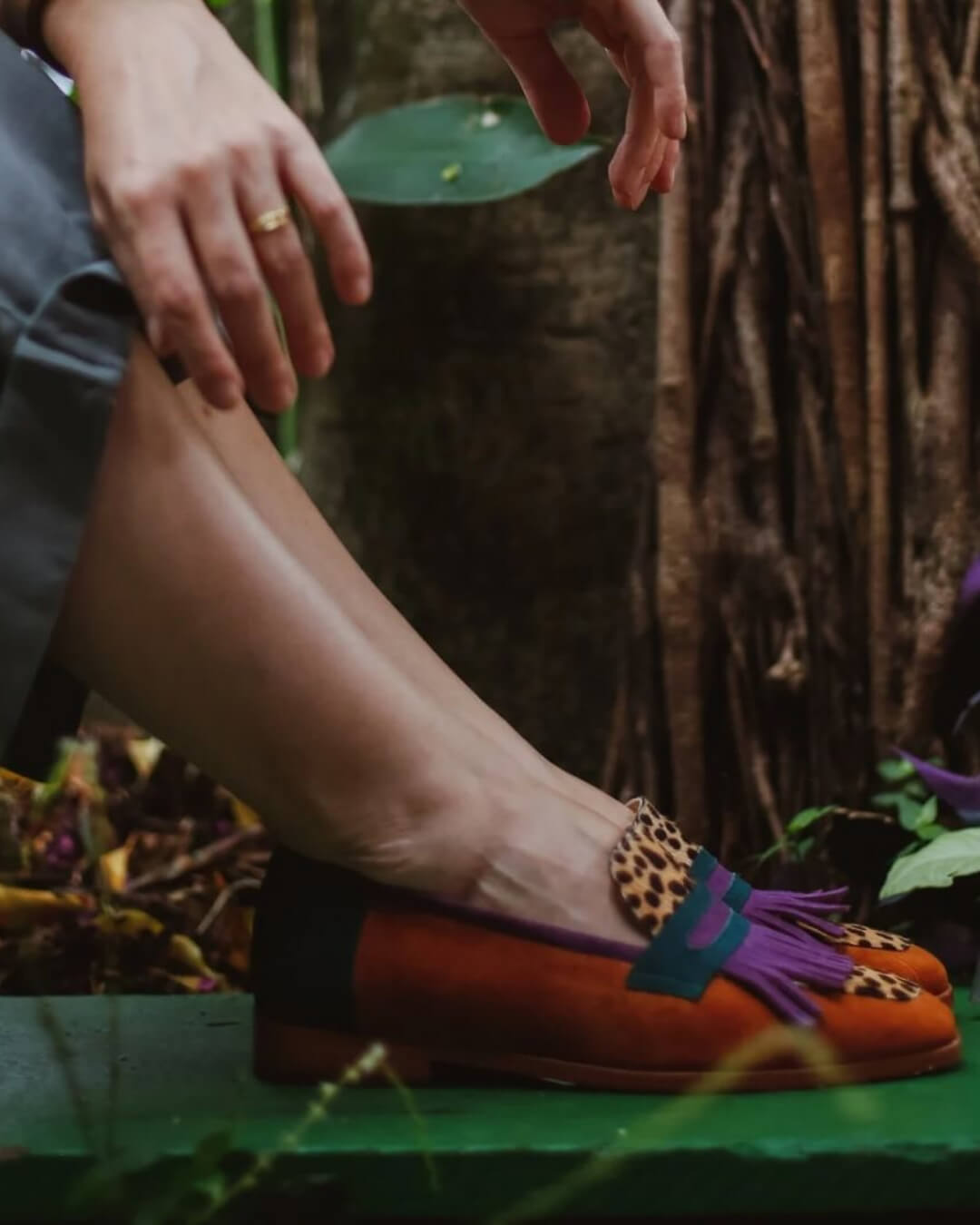 LOAFER WITH FRINGES AND ANIMAL PRINT 3