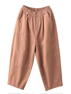 Women's Harem Pants Blue 100% Cotton Casual Style