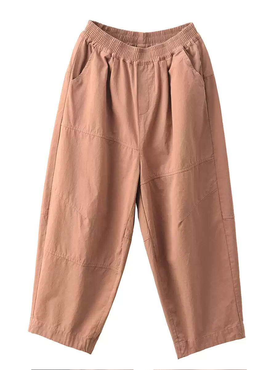 Women's Harem Pants Blue 100% Cotton Casual Style