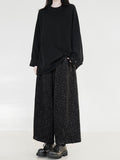 Women's Straight Pants Ankle Length Plaid Fleece Lined Blend