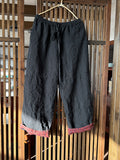 Women's Wide Leg Pants Green Linen Plus Size