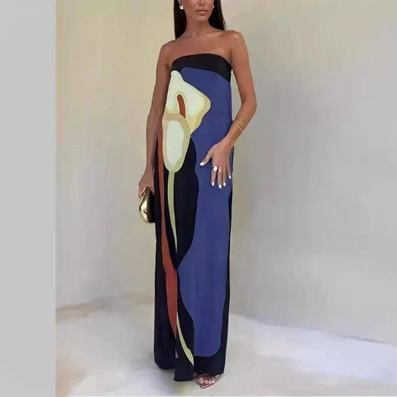 Variant image for Women's Maxi Dress Multi Color Size M Rayon Blend-19