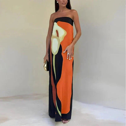Variant image for Women's Maxi Dress Multi Color Size M Rayon Blend-7