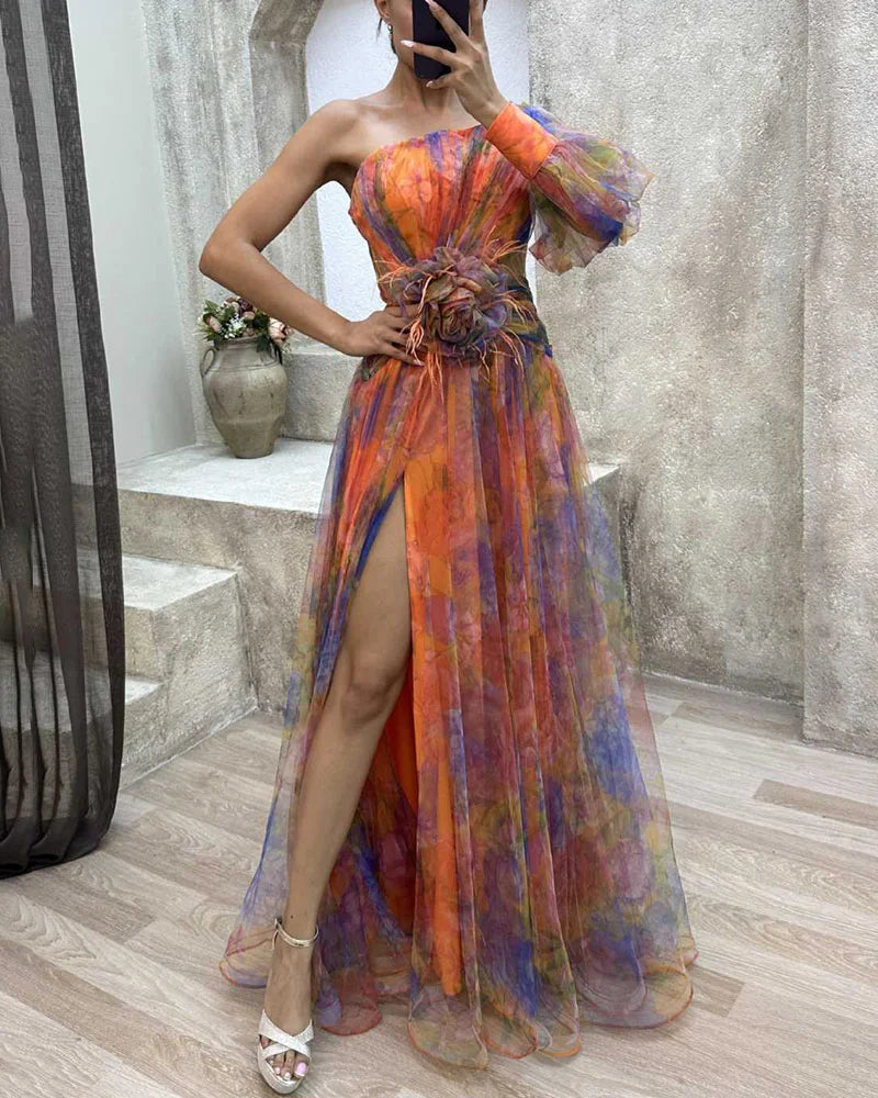 Variant image for Women's Maxi Dress Black Size M Polyester Chiffon-17
