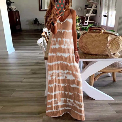 Variant image for Women's Maxi Dress Sky Blue Size S-5XL Cotton Blend-49