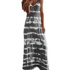 Variant image for Women's Maxi Dress Sky Blue Size S-5XL Cotton Blend-9