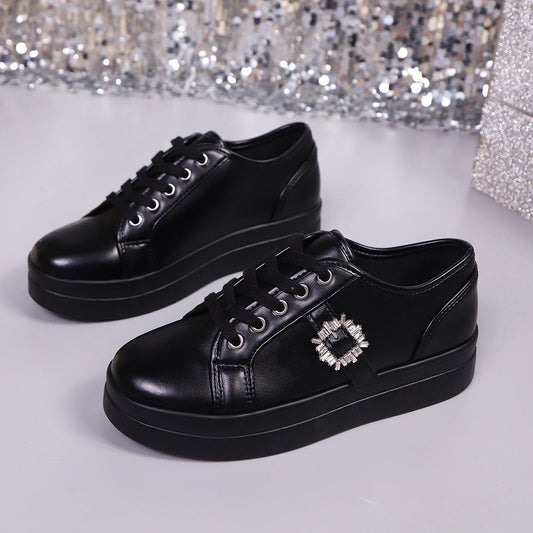 Sneakers métallisées à bijou