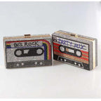 Women's Retro Cassette Tape Box Clutch – Cassette design selection | BTendance