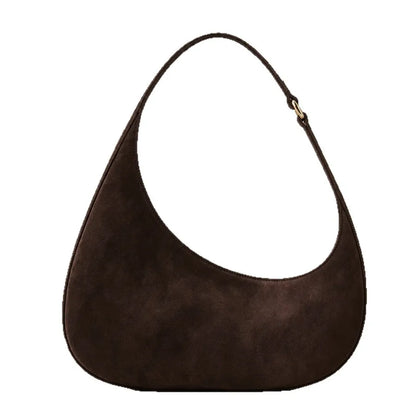 Oval Shoulder Bag with Curved Handle — product view | BTendance