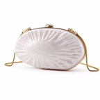 Women's Oval Sunburst Acrylic Evening Clutch – Front | BTendance