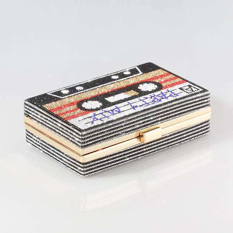 Women's Retro Cassette Tape Box Clutch – Base profile | BTendance