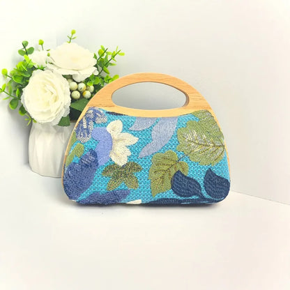 Floral Embroidered Sequin Evening Handbag — product view | BTendance