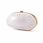 Women's Oval Sunburst Acrylic Evening Clutch – Front | BTendance