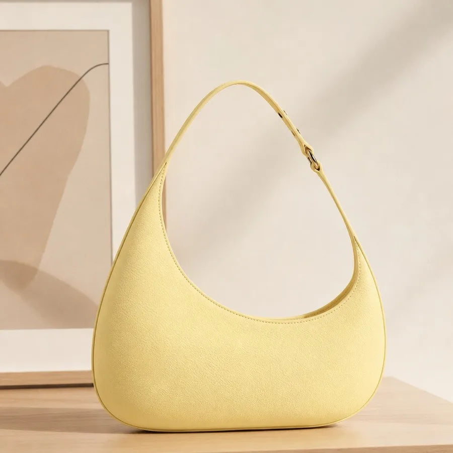 Oval Shoulder Bag with Curved Handle — product view | BTendance