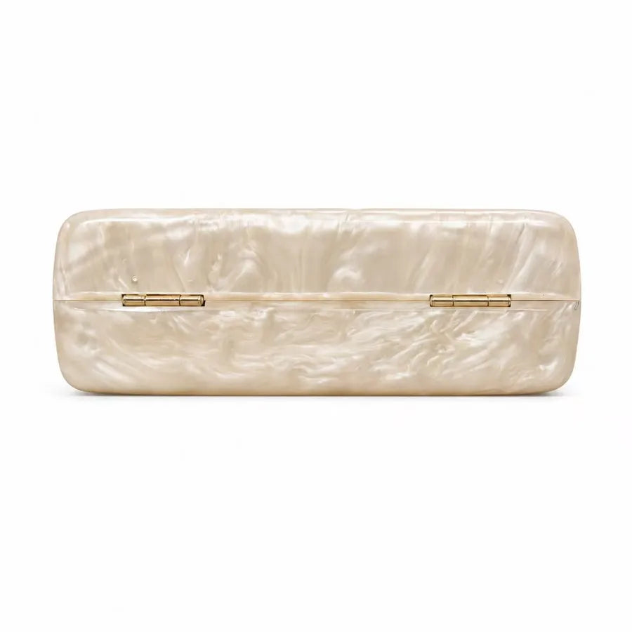 Women's Acrylic Seashell Clutch with Pearlescent Finish – Base and hinges | BTendance
