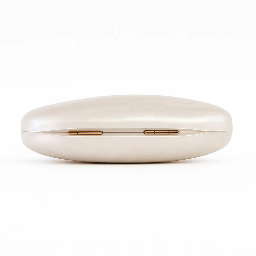 Women's Pearlescent Dome Acrylic Clutch with Chain – Base and hinges | BTendance