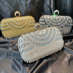 Scalloped Rhinestone Box Clutch – Color selection | BTendance