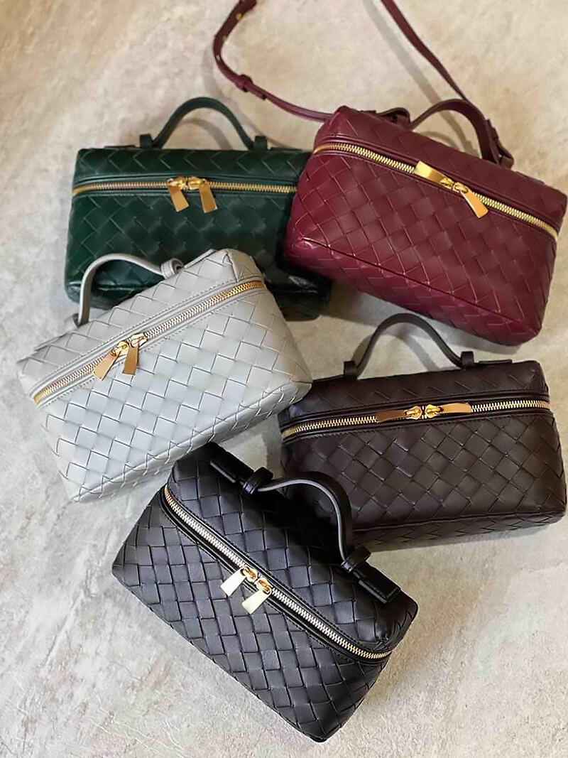 Woven Vegan Leather Mini Bag – Tara Top Handle — Multiple colours, woven texture and hardware | BTendance